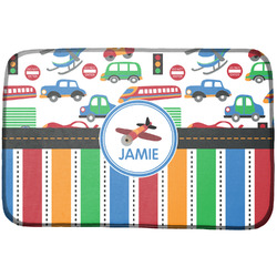 Transportation & Stripes Dish Drying Mat (Personalized)