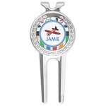 Transportation & Stripes Golf Divot Tool & Ball Marker (Personalized)