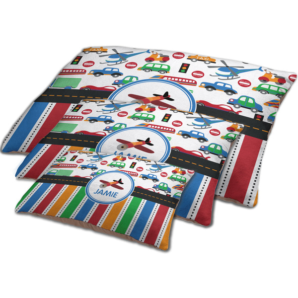 Transportation & Stripes Dog Beds - MAIN (sm, med, lrg)