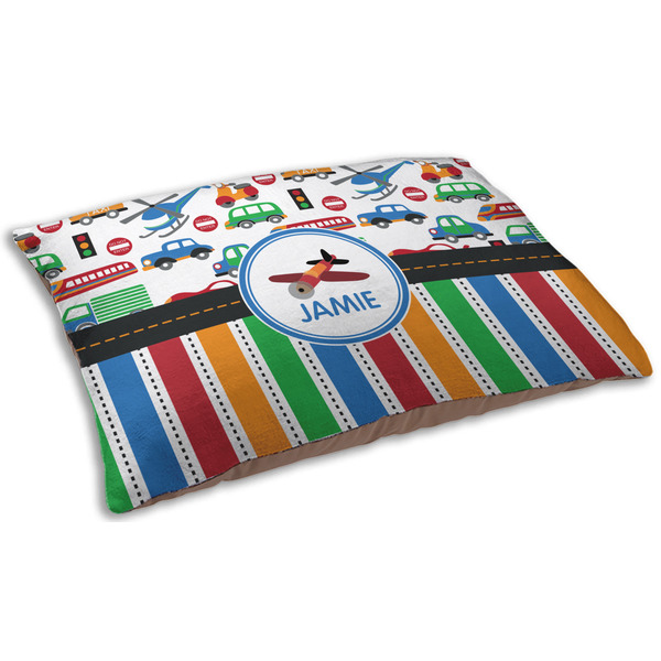 Transportation & Stripes Dog Beds - SMALL