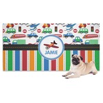 Transportation & Stripes Dog Towel (Personalized)
