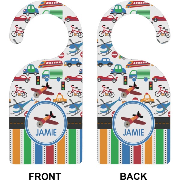 Transportation & Stripes Door Hanger (Approval)