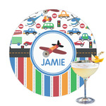 Transportation & Stripes Printed Drink Topper (Personalized)