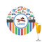 Transportation & Stripes Printed Drink Topper - 2.15" (Personalized)