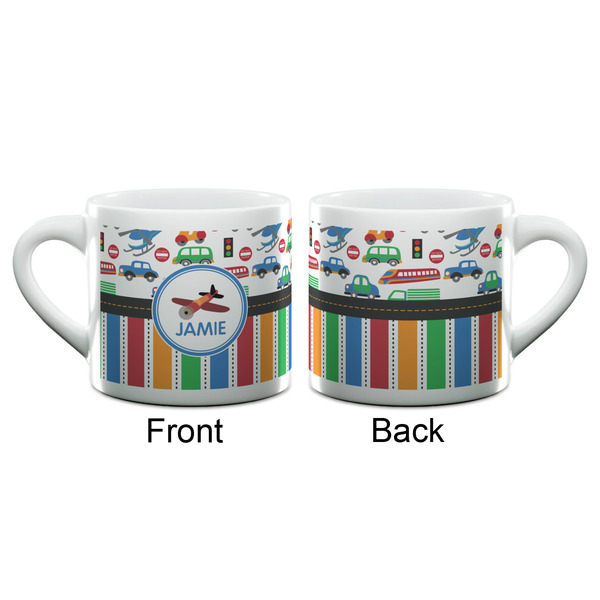 Transportation & Stripes Espresso Cup - 6oz (Double Shot) (APPROVAL)