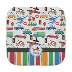 Transportation & Stripes Face Towel (Personalized)