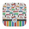 Transportation & Stripes Face Cloth-Rounded Corners