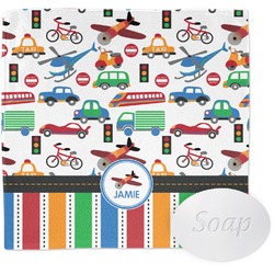 Transportation & Stripes Washcloth (Personalized)