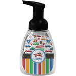 Transportation & Stripes Foam Soap Bottle - Black (Personalized)