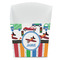 Transportation & Stripes French Fry Favor Box - Front View