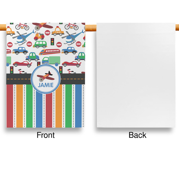 Transportation & Stripes Garden Flags - Large - Single Sided - APPROVAL