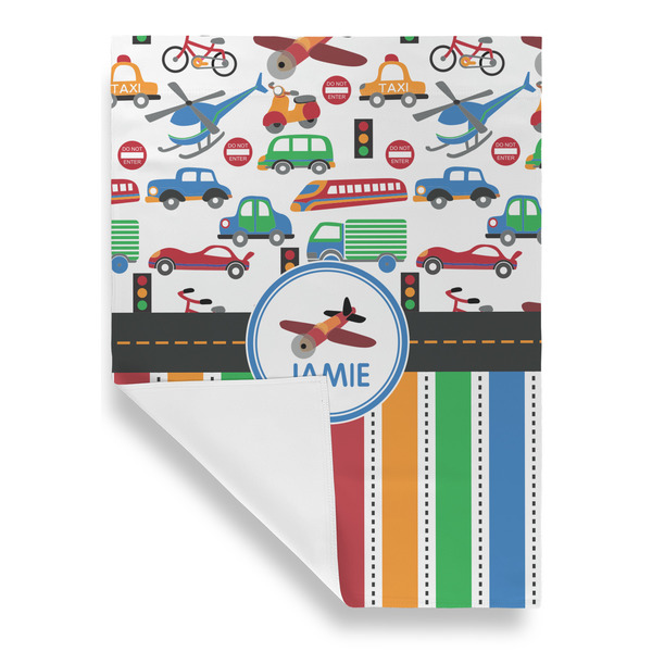 Transportation & Stripes Garden Flags - Large - Single Sided - FRONT FOLDED