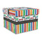 Transportation & Stripes Gift Box with Lid - Canvas Wrapped - Large (Personalized)