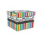 Transportation & Stripes Gift Boxes with Lid - Canvas Wrapped - Small - Front/Main