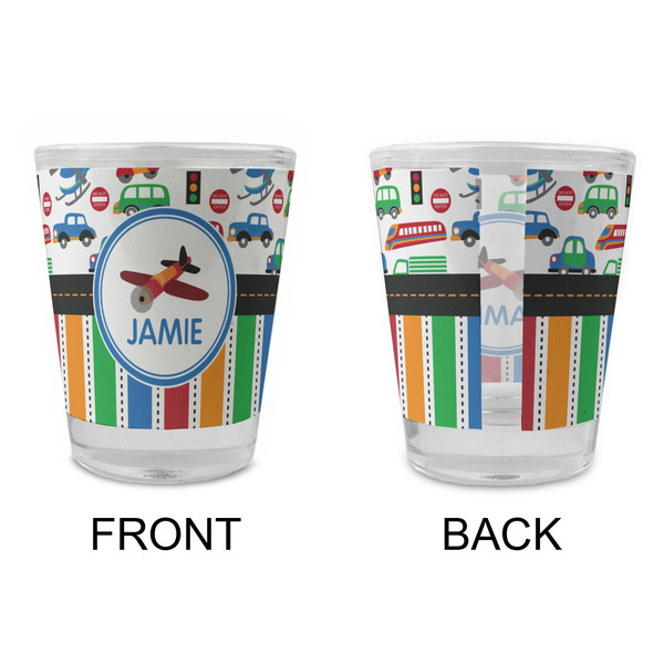 Transportation & Stripes Glass Shot Glass - Standard - APPROVAL
