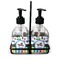 Transportation & Stripes Glass Soap & Lotion Bottle Set (Personalized)