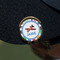 Transportation & Stripes Golf Ball Marker Hat Clip - Gold - On Hat