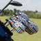 Transportation & Stripes Golf Club Cover - Set of 9 - On Clubs