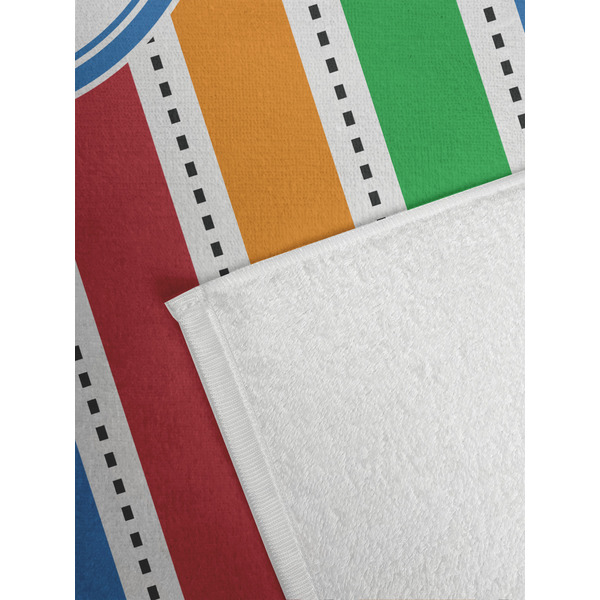 Transportation & Stripes Golf Towel - Detail