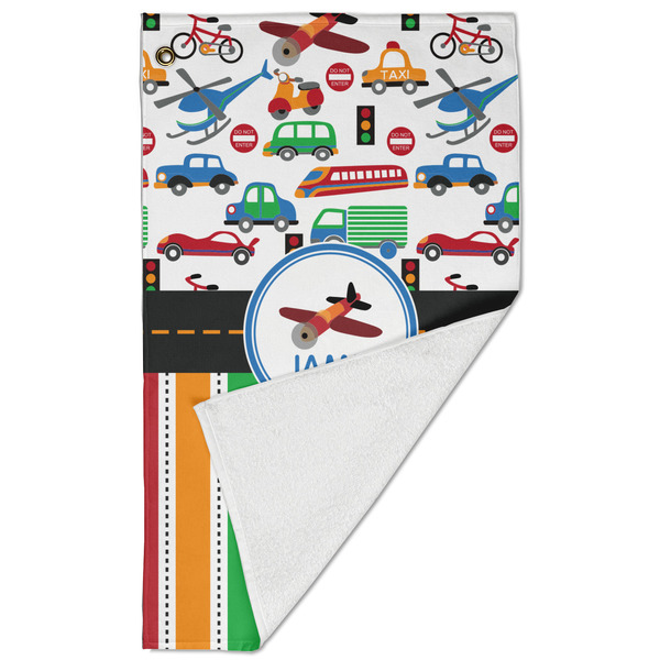 Transportation & Stripes Golf Towel - Folded (Large)
