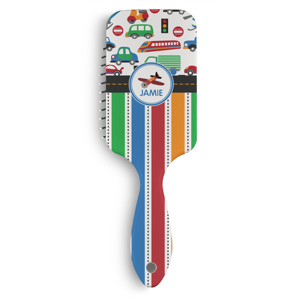 Custom Transportation & Stripes Hair Brushes (Personalized)