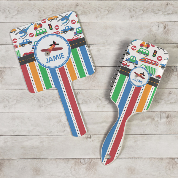 Transportation & Stripes Hand Mirrors - In Context