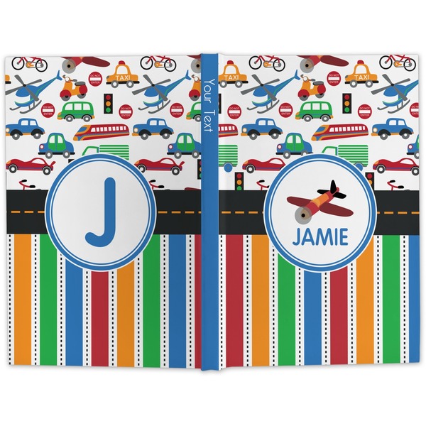 Transportation & Stripes Hard Cover Journal - Apvl