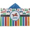 Transportation & Stripes Kids Hooded Towel (Personalized)