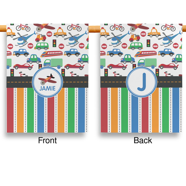 Transportation & Stripes House Flags - Double Sided - APPROVAL