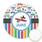 Transportation & Stripes Printed Cookie Topper - 2.5" (Personalized)