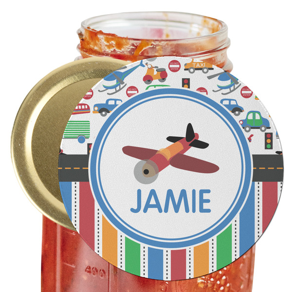 Custom Transportation & Stripes Jar Opener (Personalized)