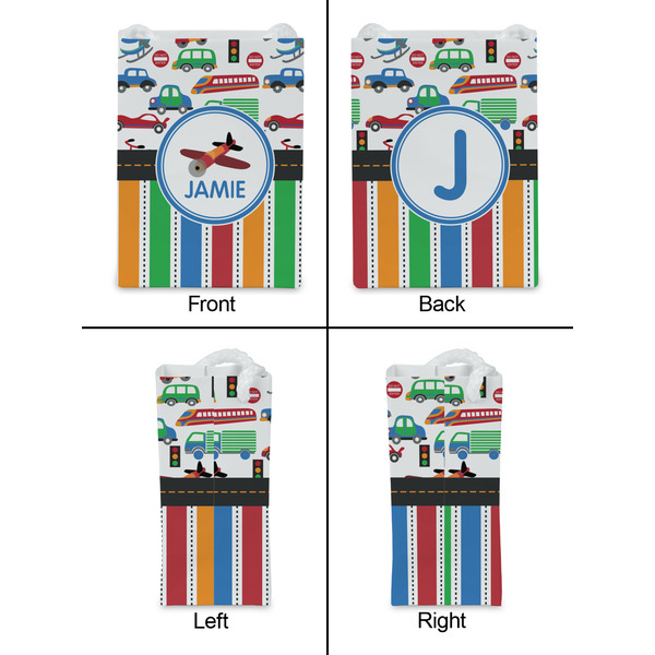 Transportation & Stripes Jewelry Gift Bag - Gloss - Approval