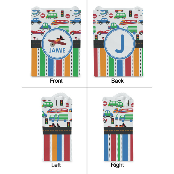 Transportation & Stripes Jewelry Gift Bag - Matte - Approval