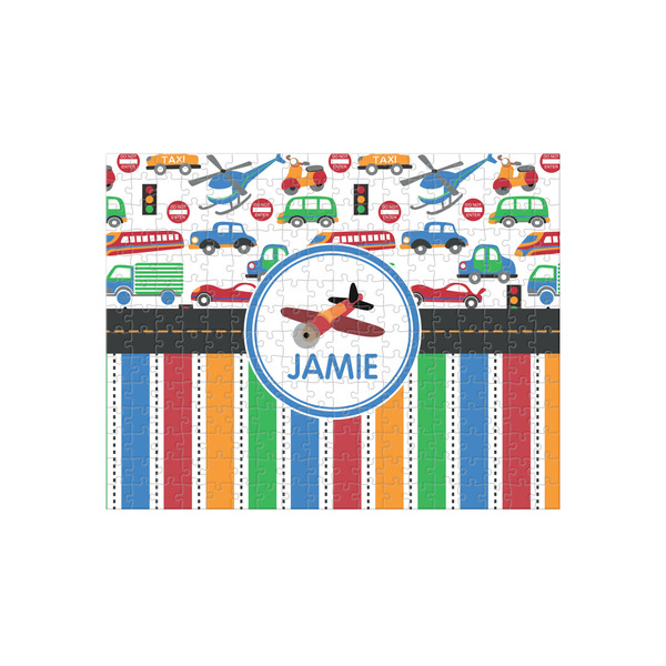 Custom Transportation & Stripes 252 pc Jigsaw Puzzle (Personalized)
