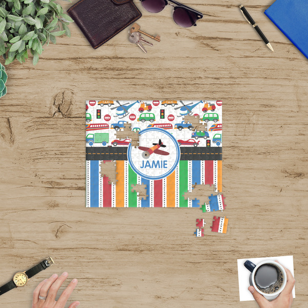 Transportation & Stripes Jigsaw Puzzle 252 Piece - In Context