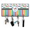 Transportation & Stripes Key Hanger w/ 4 Hooks & Keys