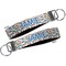 Transportation & Stripes Key-chain - Metal and Nylon - Front and Back