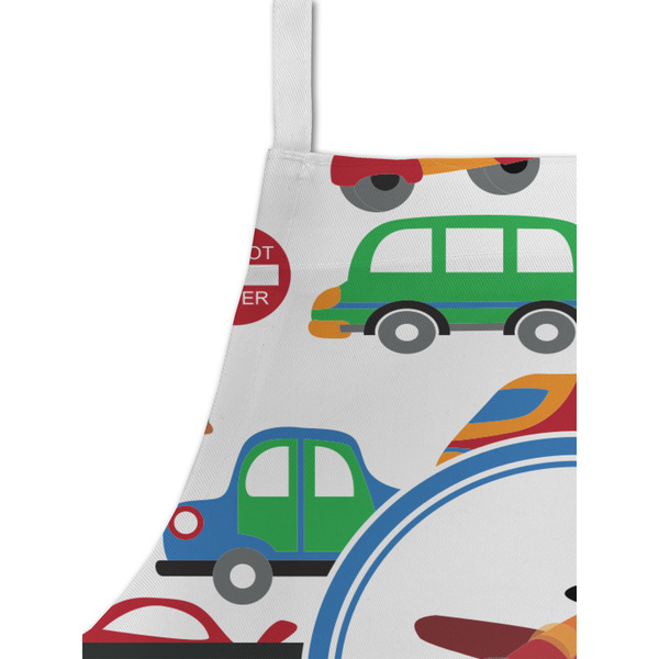 Transportation & Stripes Kid's Aprons - Detail