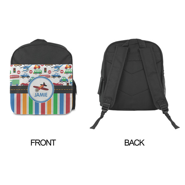 Transportation & Stripes Kid's Backpack - Approval