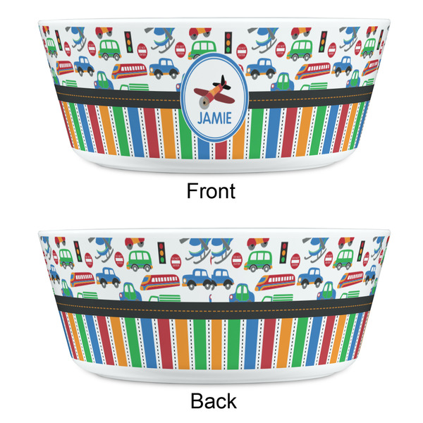 Transportation & Stripes Kids Bowls - APPROVAL