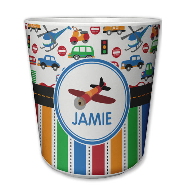 Custom Transportation & Stripes Plastic Tumbler 6oz (Personalized)