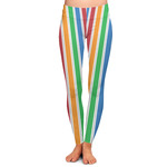 Transportation & Stripes Ladies Leggings - Extra Large