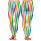 Transportation & Stripes Ladies Leggings - Front and Back