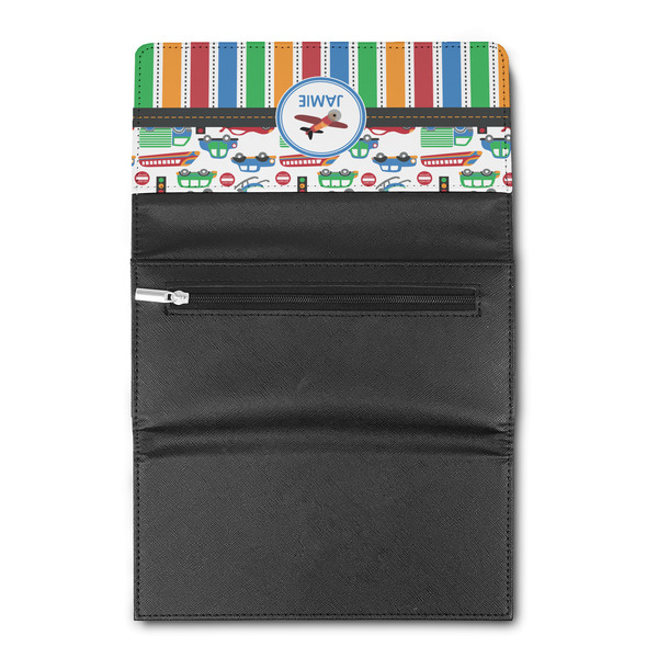 Transportation & Stripes Ladies Wallet  (Personalized Opt)