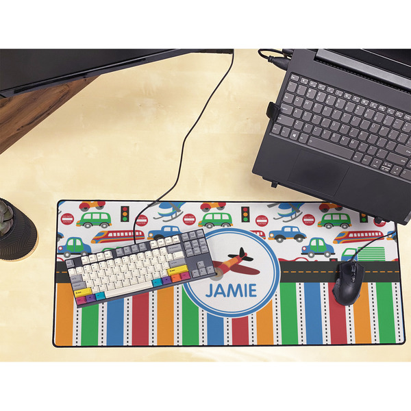 Transportation & Stripes Large Gaming Mats - LIFESTYLE