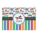Transportation & Stripes Large Rectangle Car Magnet (Personalized)
