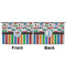 Transportation & Stripes Large Zipper Pouch Approval (Front and Back)