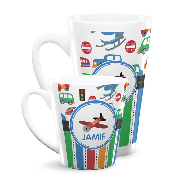 Transportation & Stripes Latte Mugs Main