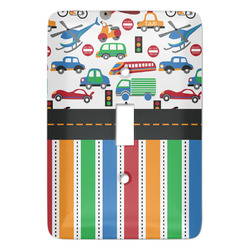 Transportation & Stripes Light Switch Cover (Single Toggle) (Personalized)