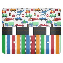 Transportation & Stripes Light Switch Cover (3 Toggle Plate)